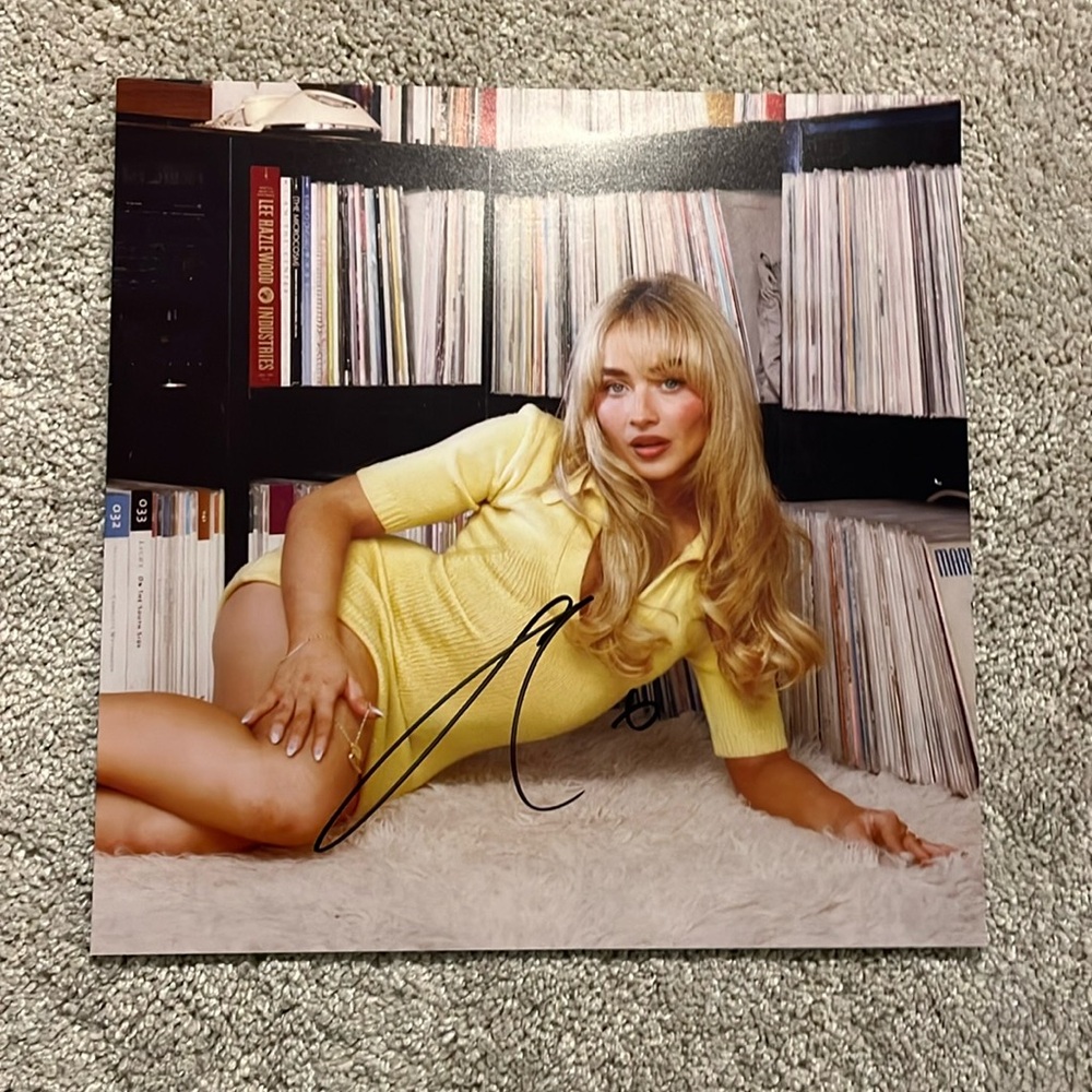 Sabrina Carpenter Signed Vinyl Insert VINYL NOT INCLUDED!
